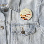 Cute Little Cookie Baby Shower Auntie-to-be 缶バッジ (インサイチュ)