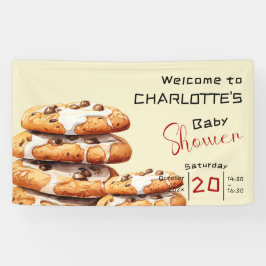 Cute Little Cookie Baby Shower Banner 横断幕