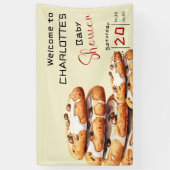 Cute Little Cookie Baby Shower Banner 横断幕 (縦)