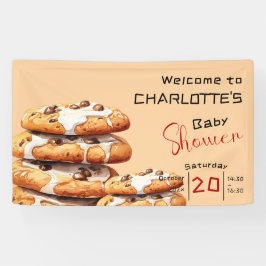 Cute Little Cookie Baby Shower Banner 横断幕