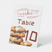 Cute Little Cookie Baby Shower Table Numbers 台座サイン (正面)