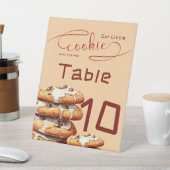 Cute Little Cookie Baby Shower Table Numbers 台座サイン (インサイチュ)