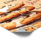 Cute Little Cookie Baby Shower Welcome ポスター (角)