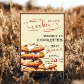 Cute Little Cookie Baby Shower Welcome ポスター