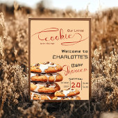 Cute Little Cookie Baby Shower Welcome ポスター