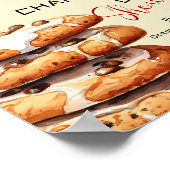 Cute Little Cookie Baby Shower Welcome ポスター (角)