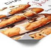 Cute Little Cookie Baby Shower Welcome ポスター (角)