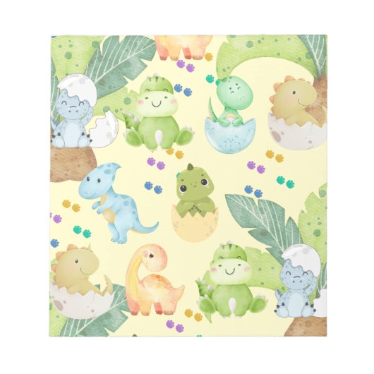 Cute Little Dino ノートパッド (正面)