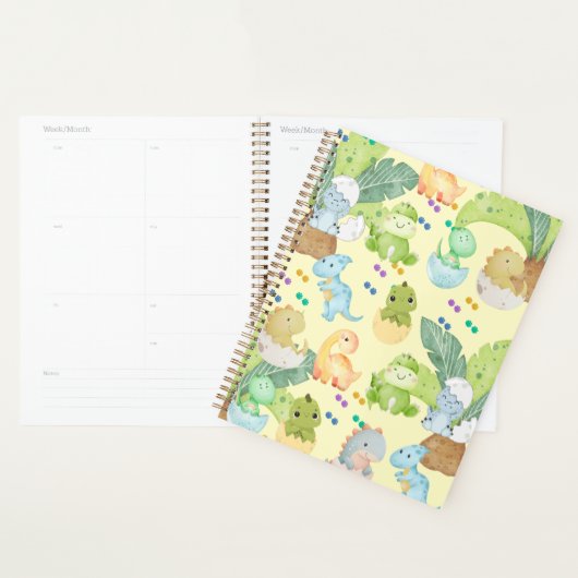 Cute Little Dino プランナー手帳 (ディスプレー)