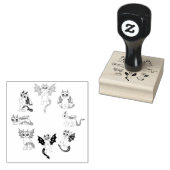 cute little Dragons ラバースタンプ (押印)