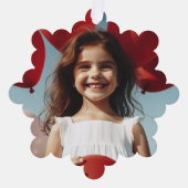 Cute Little Elves - Personalized Christmas オーナメントカード (正面)