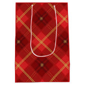 Cute Little Elves - Personalized Christmas  ミディアムペーパーバッグ (裏面)