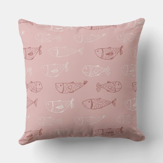 Cute little fish クッション (裏面)