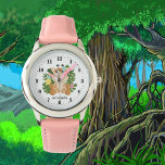 cute little giraffe add name 腕時計<br><div class="desc">cute little giraffe add name Watch</div>
