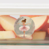 Cute Little Girl Ballerina in Pink Tutu ラベル (貼付)