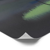 Cute Little Girl with Balloons ポスター (角)