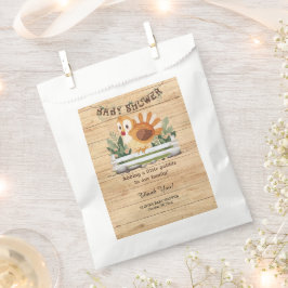 Cute Little Gobble Turkey Baby Shower フェイバーバッグ