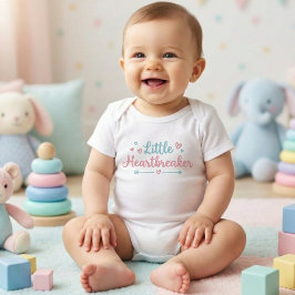 Cute Little Heartbreaker: Adorable Valentine's Day ベビーボディスーツ