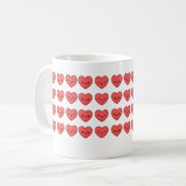 Cute little hearts mug コーヒーマグカップ (正面左)