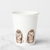 Cute Little Hedgehog Baby Shower Party 紙コップ (裏面)