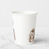Cute Little Hedgehog Baby Shower Party 紙コップ (左)