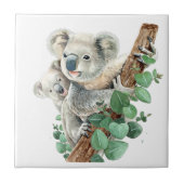 Cute Little Koala Bear Australian Animal Art    タイル (正面)