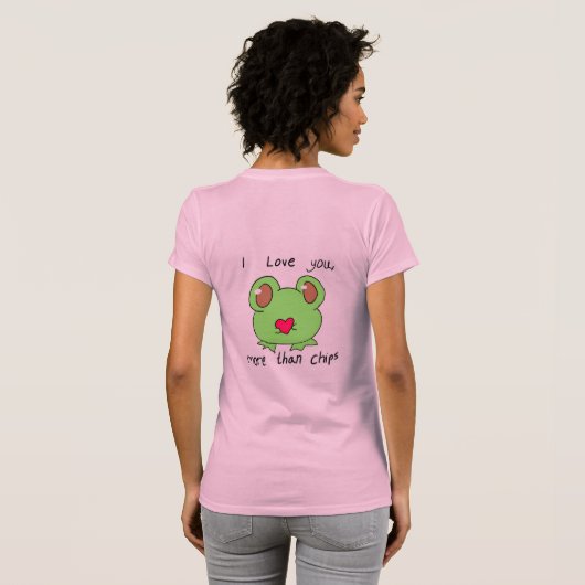 Cute little love frog T-Shirt Tシャツ (裏面フル)