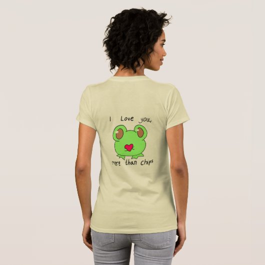 Cute little love frog T-Shirt Tシャツ (裏面フル)