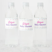 Cute Little Mermaid Baby Shower Water Bottle Label ペットボトルラベル (ボトル)
