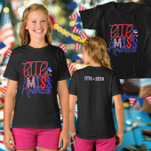 Cute Little Miss America 250 1776 to 2026 Tシャツ