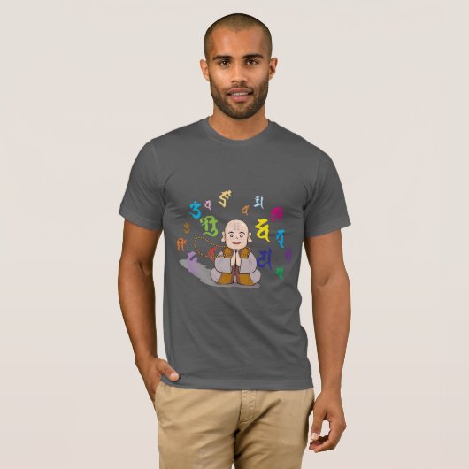 Cute little monk tシャツ (正面フル)