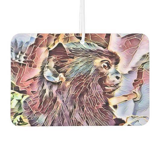 CUTE LITTLE MONKEY カーエアーフレッシュナー (正面)