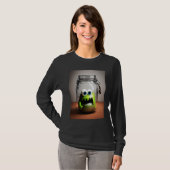 cute little monster in a jar Halloween horror funn Tシャツ (正面フル)