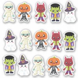 Cute Little Monsters Halloween Sticker シール
