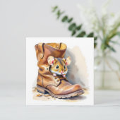 Cute Little Mouse in a Boot カード (スタンド正面)