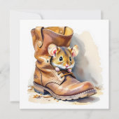 Cute Little Mouse in a Boot カード (正面)