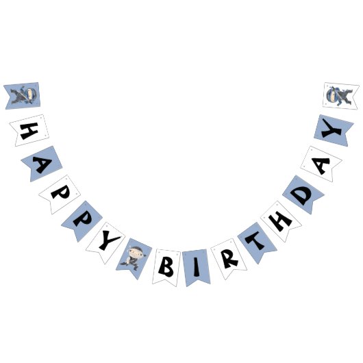 Cute Little Ninja Happy Birthday Bunting Flags バンティングフラッグ (全)