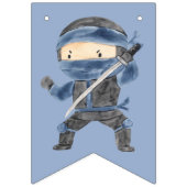 Cute Little Ninja Happy Birthday Bunting Flags バンティングフラッグ (第1の旗)