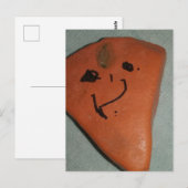 Cute Little Painted Heart Rock ポストカード (正面/裏面)