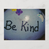 Cute Little Painted Rock Be Kind ポストカード (正面)