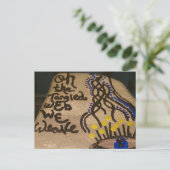 Cute Little Painted Rock Web We Weave ポストカード (スタンド正面)