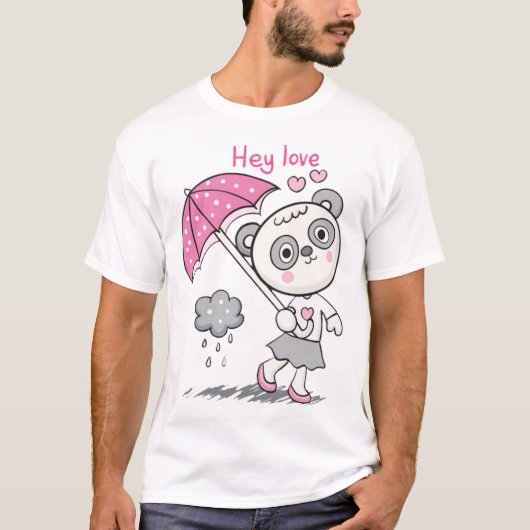 Cute little panda tシャツ (正面)