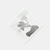 Cute Little Peanut On its Way Baby Shower スタンダードカクテルナプキン (角)