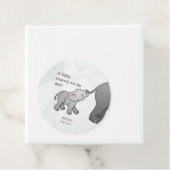 Cute Little Peanut On its Way Baby Shower フェイバータグ (インサイチュ)