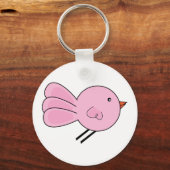 Cute Little Pink Bird Keychain キーホルダー (正面)