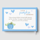 Cute Little Pumpkin Baby Shower ゲストブック (裏面)