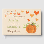 Cute Little Pumpkin Baby Shower ゲストブック (正面)