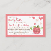 Cute Little Pumpkin Baby Shower Book Request エンクロージャーカード (正面)