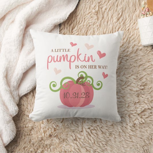 Cute Little Pumpkin Baby Shower Napkins クッション (ブランケット)
