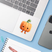 Cute Little Pumpkin Guy シール (ノートパソコンとiPhone)